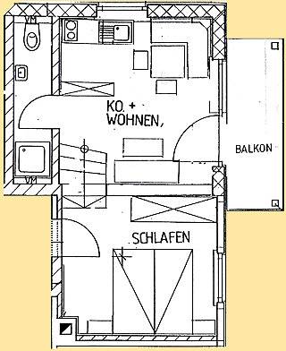 Appartamento intero, Kategorie 1 in Oberstdorf, Svevia (Bavaria)