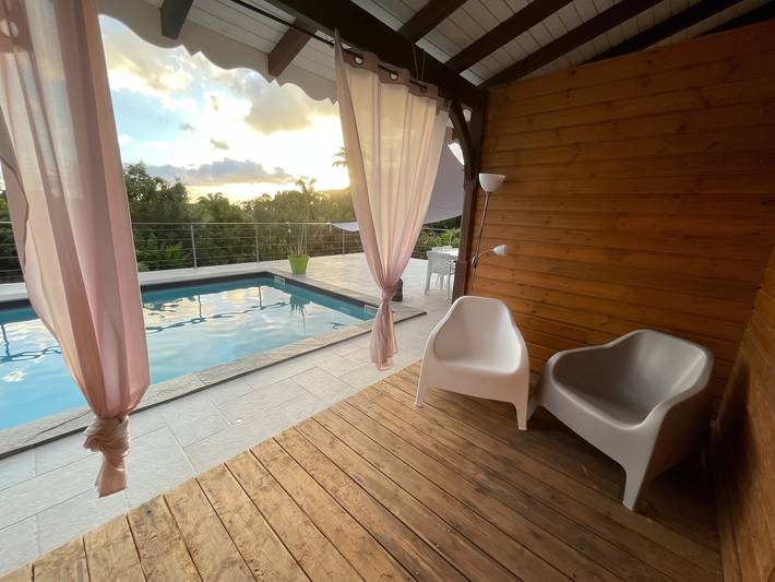 Monolocale intero, Studio affascinante con piscina a Vieux-Habitants, 26 m² in Vieux-Habitants, Guadalupa