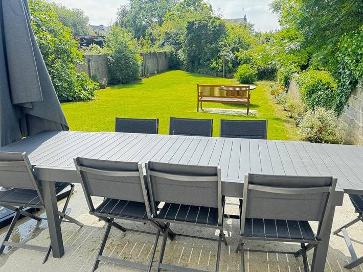 Maison de vacances pour 13 personnes, avec Terrasse ainsi que Jardin et Vue à Portbail