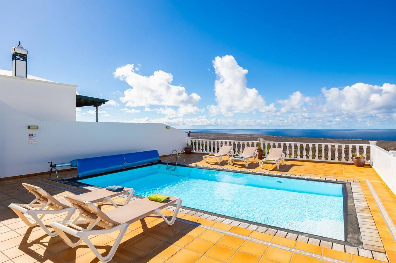 Villa für 6 Personen mit Meerblick in Las Breñas, Yaiza