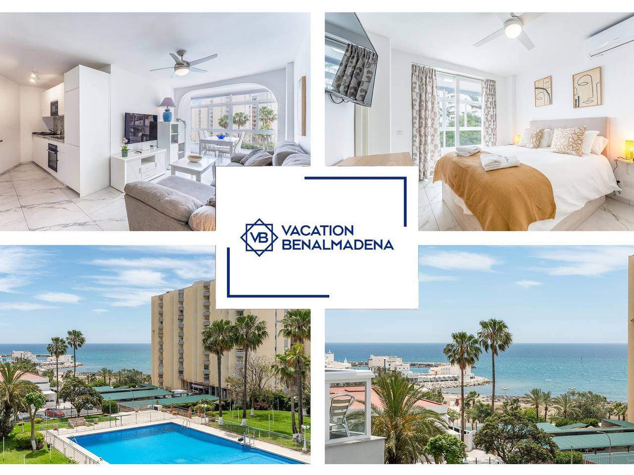 Entire holiday apartment, Vb Diana 2Bdrs with Fantastic Sea Views in Benalmádena Costa, Benalmádena