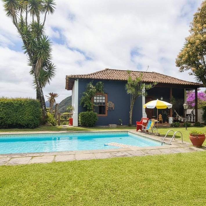 Maison de vacances pour 6 personnes, avec balcon ainsi que jardin et piscine - 1