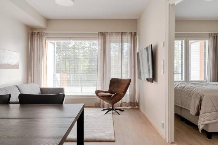 Appartement de vacances pour 6 personnes, avec Balcon ainsi que Terrasse et Sauna