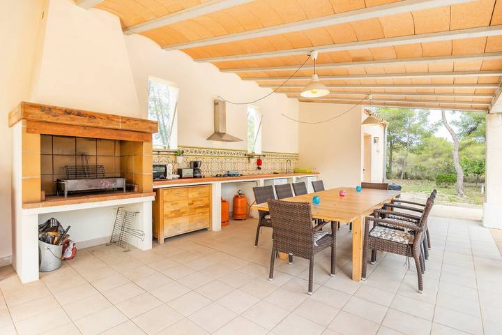 Villa 'Pins' mit Bergblick, Wi-Fi und Klimaanlage in Felanitx, Mallorca Süden
