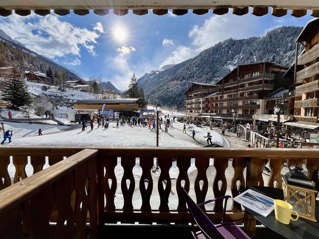 Estudio entero, Estudio 4 personas, en centro de estación, balcón sur, no fumadores in Valfréjus, Modane