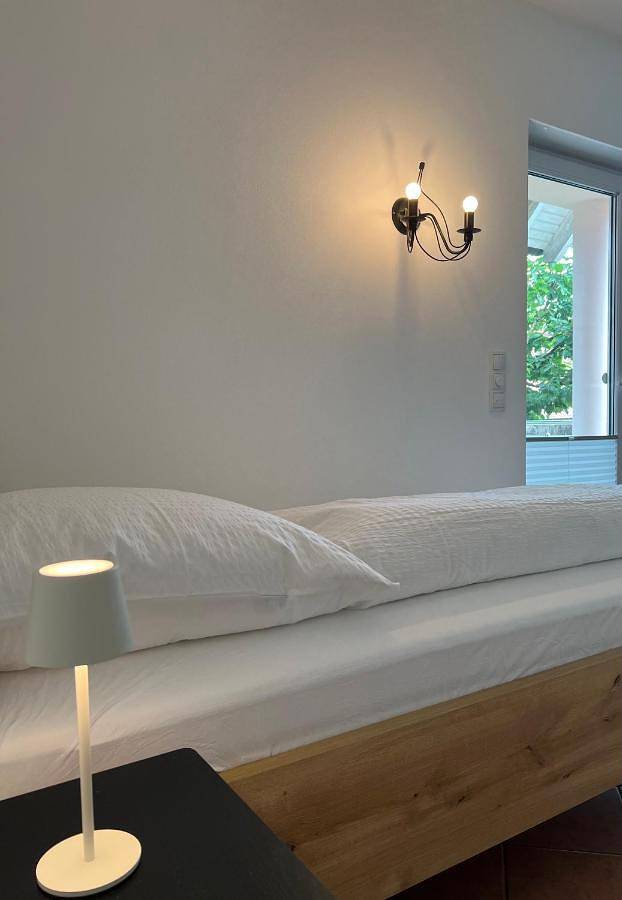 Ferienwohnung für 4 Personen, mit Balkon und Terrasse sowie Garten und Ausblick
