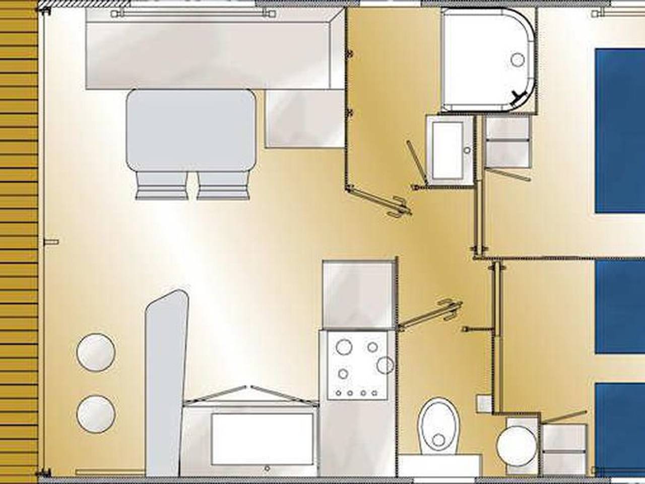 Mobil-home con Terraza en Meyrueis in Meyrueis, Cevenas