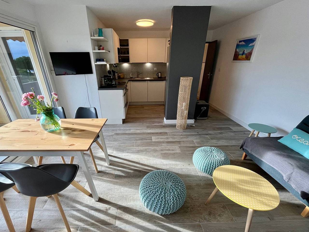 Ganze Wohnung, Klimatisiertes T3, 3*, 50m vom Strand, Garage, Wlan inkl. in Bormes-les-Mimosas, Parc national Port-Cros