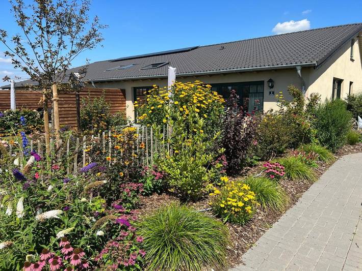 Ferienwohnung für 3 Personen, mit Terrasse und Garten sowie Ausblick in Kalkar