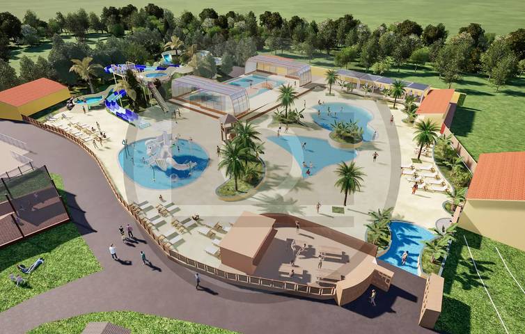 Mobil home pour 6 personnes, avec terrasse ainsi que piscine et jardin, animaux acceptés à Aureilhan - 2