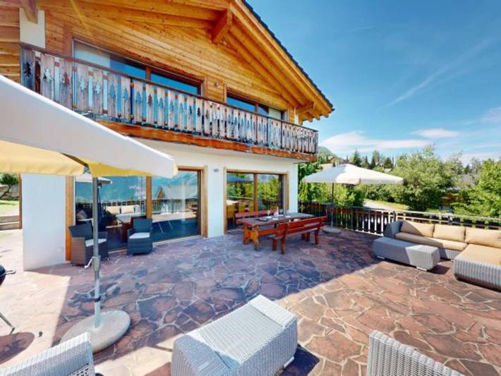 Maison pour 8 personnes, avec jardin ainsi que vue et balcon en Suisse