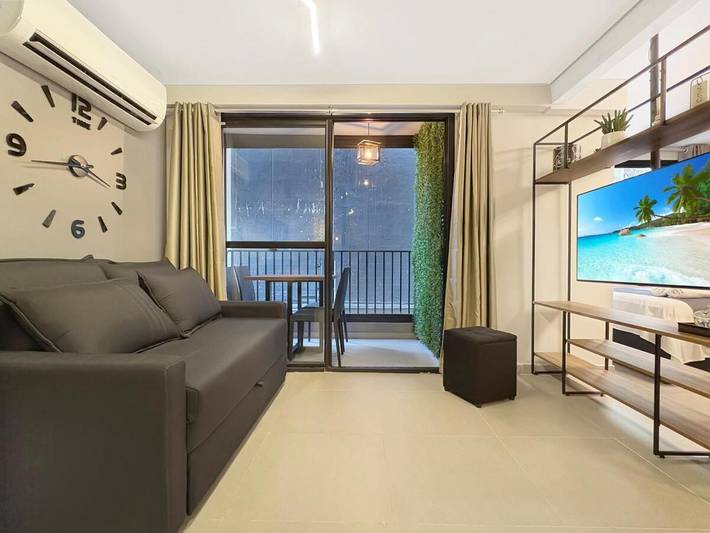 Apartamento de férias para 6 pessoas, com varanda e vista em Bela Vista