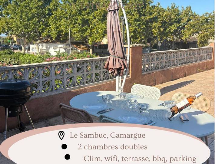Gîte pour 4 personnes, avec Terrasse et Vue dans Le Sambuc