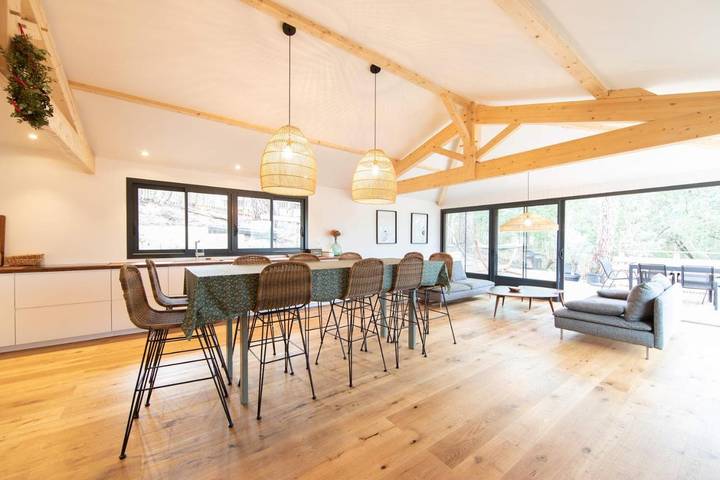 Location de vacances pour 10 personnes, avec terrasse ainsi que jardin et vue dans Plage de l'Herbe - 4
