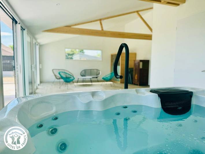 Gîte pour 12 personnes, avec Jacuzzi et Terrasse ainsi que Jardin et Sauna à La Roche-sur-Yon