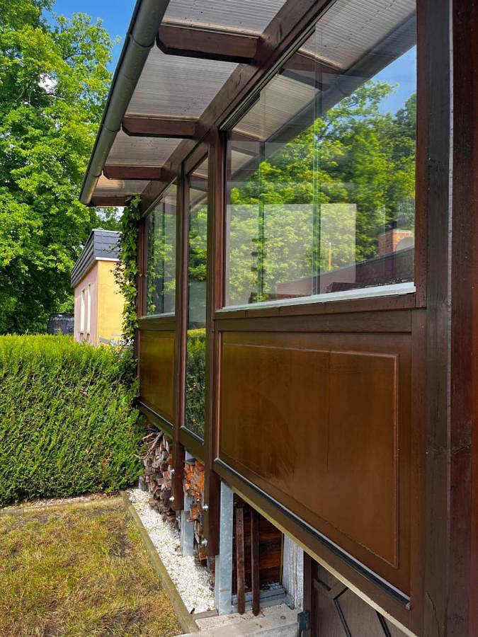 Ferienhaus für 3 Personen, mit Balkon und Terrasse sowie Ausblick in Schwielochsee