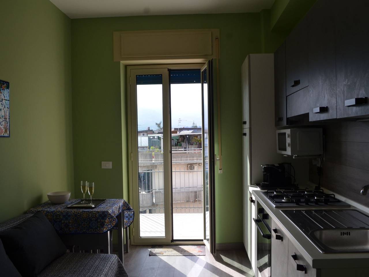 Appartement entier, Wohnung 'Suite Etna' in Strandnähe in Fondachello, Province de Catania