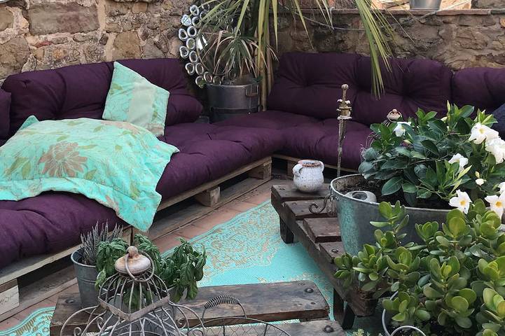 Location de vacances pour 8 personnes, avec balcon à Verges