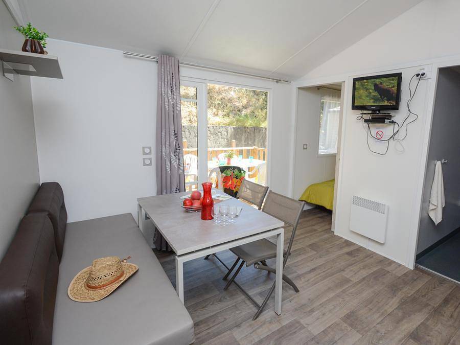Camping Vert Gapeau - Mobilhome 5 personas - Casa móvil de 2 dormitorios con aire acondicionado (34 m²) in Hyeres, Region de Toulon