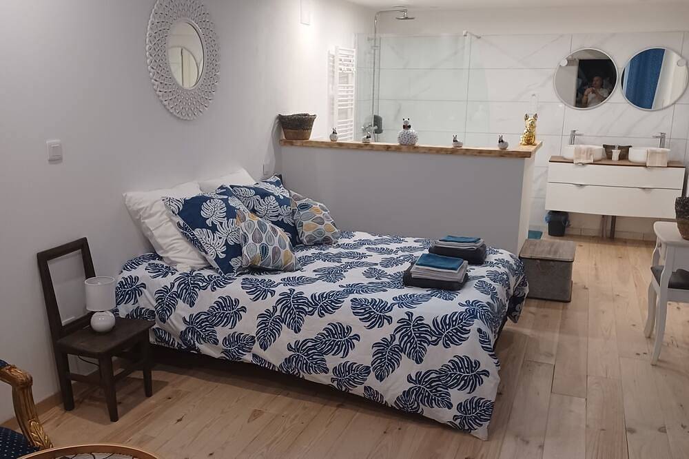 Chambre d'Emma, whirlpool bath, free Wi-Fi, free private parking in Neufmaisons, Lunéville region