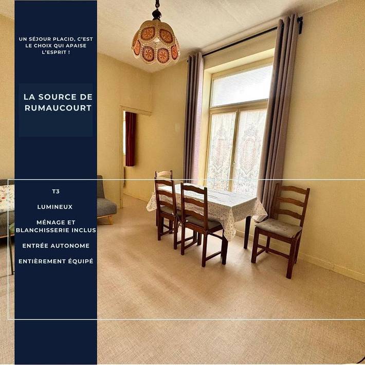 Gîte pour 4 personnes dans Rumaucourt
