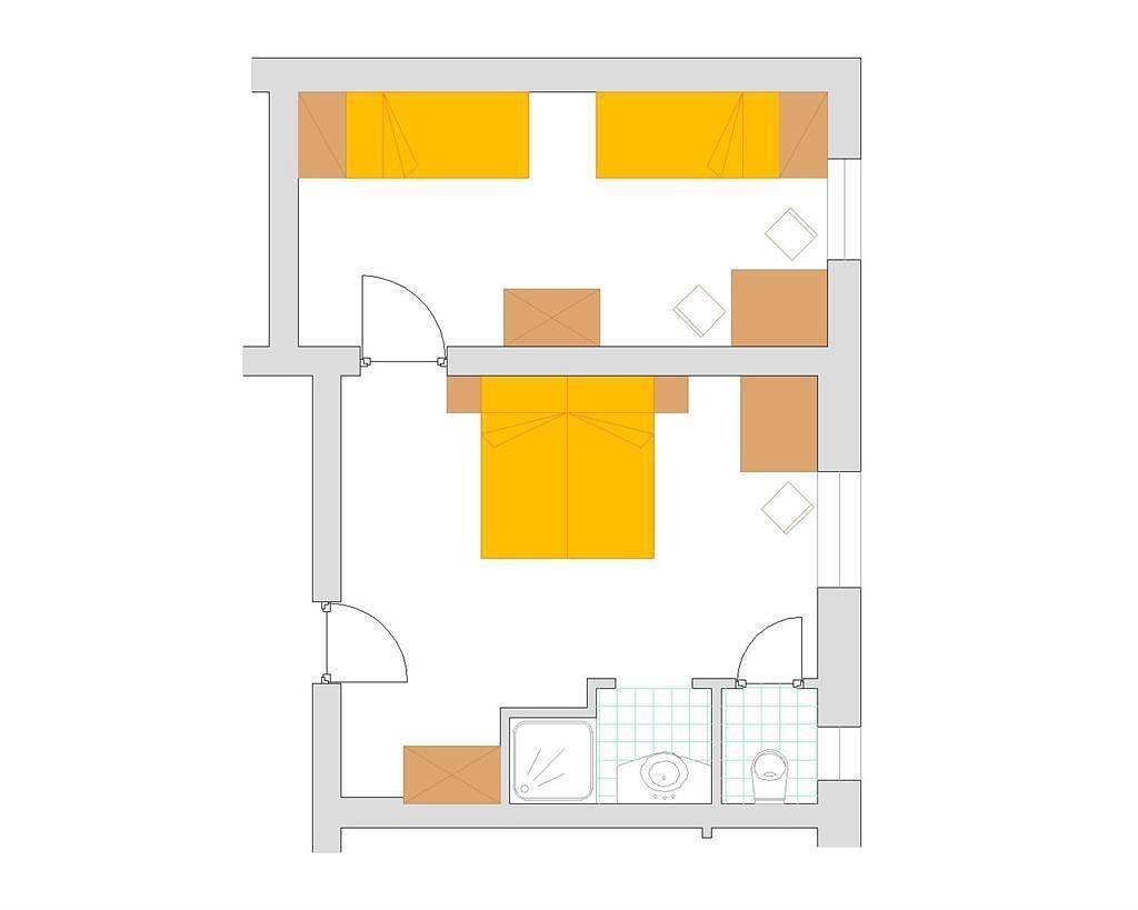 Apartamento vacacional entero, Familienzimmer Nr.3 mit Dusche, Wc in Sankt Anton am Arlberg, Arlberg