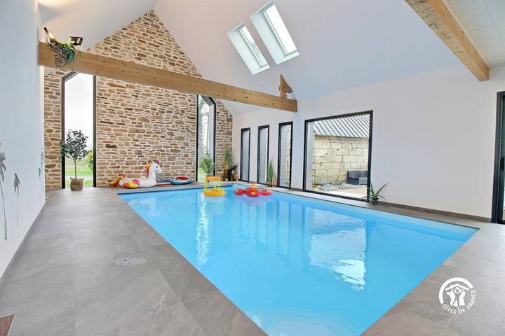 Gîte für 10 Personen, mit Garten und Terrasse sowie Pool in der Bretagne - 2