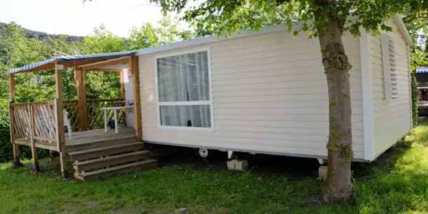 Zecamping 3 étoiles familial piscine couverte mobil-home Tv 26m2 in Arles-sur-Tech, Région de Céret