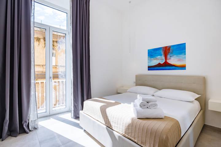 Apartament wakacyjny dla 4 osób, z balkon w Neapol