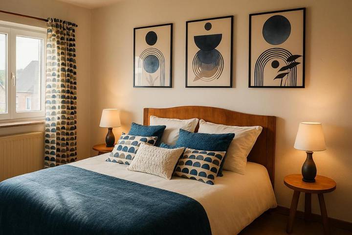 Maison de vacances pour 5 personnes, avec jardin et vue, animaux acceptés