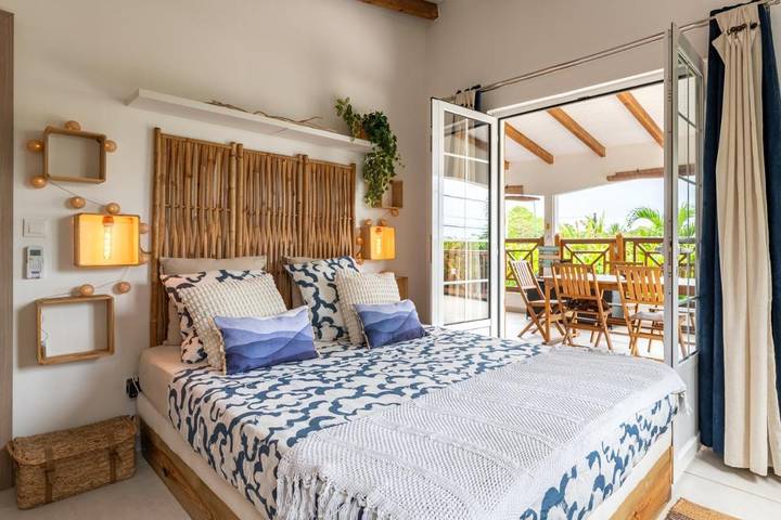 Appartement de vacances pour 4 personnes, avec terrasse ainsi que jardin et vue