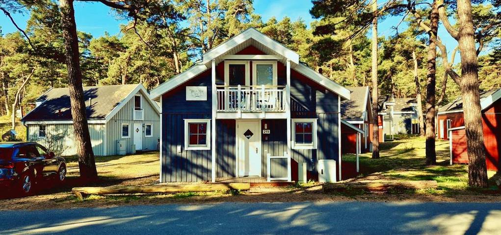 Ferienhaus für 6 Personen, mit Terrasse und Sauna sowie Ausblick, mit Haustier