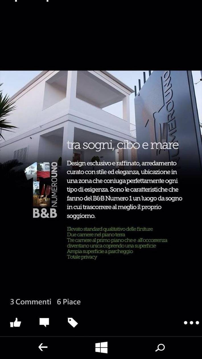 B&b per 3 persone, con Balcone e Terrazza nonché Giardino a Bisceglie