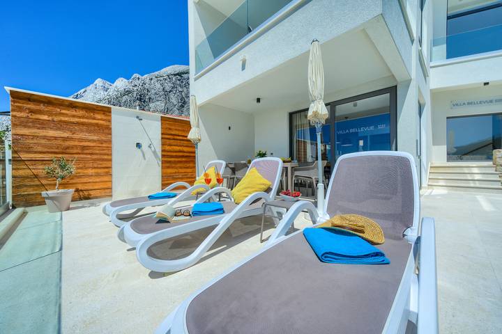 Ferienhaus für 8 Personen, mit Meerblick