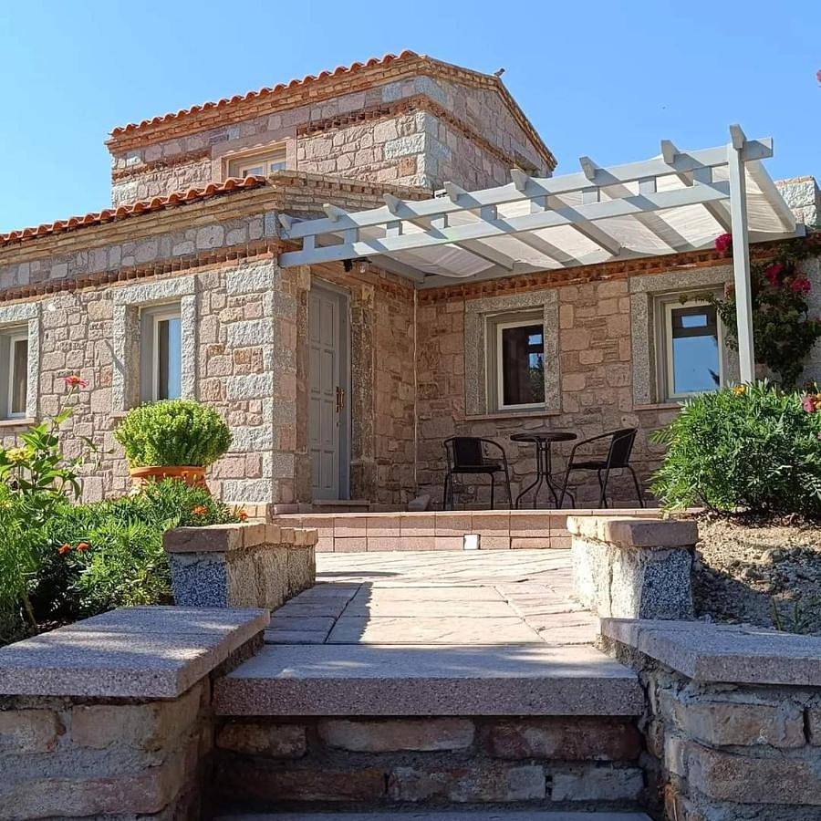 Deluxe Double Room with Balcony and Sea View in North Aegean Islands
