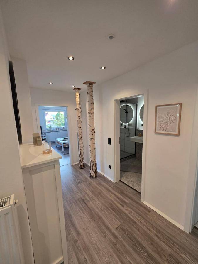 Ferienwohnung für 4 Personen, mit Sauna und Ausblick sowie Garten, mit Haustier