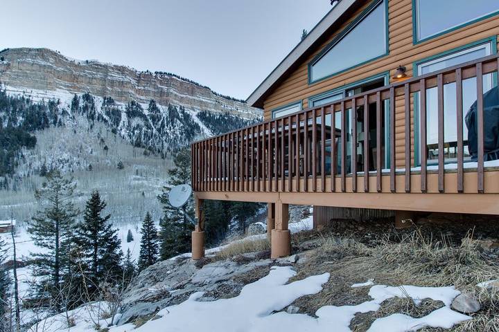 Blockhütte für 6 Personen, mit Balkon - 1