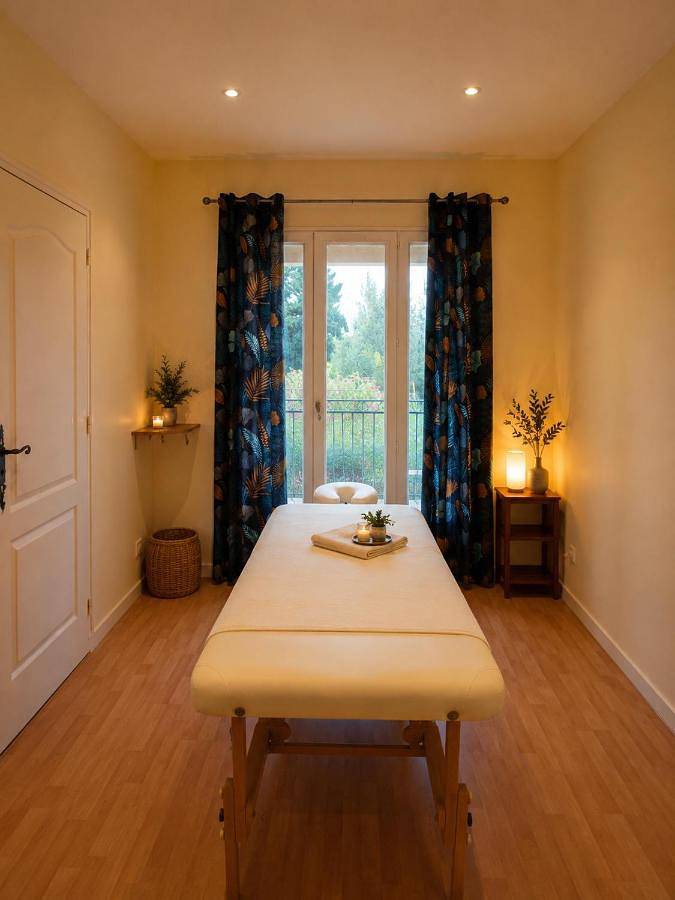 Chambre d’hôte pour 2 personnes, avec terrasse ainsi que vue et jardin