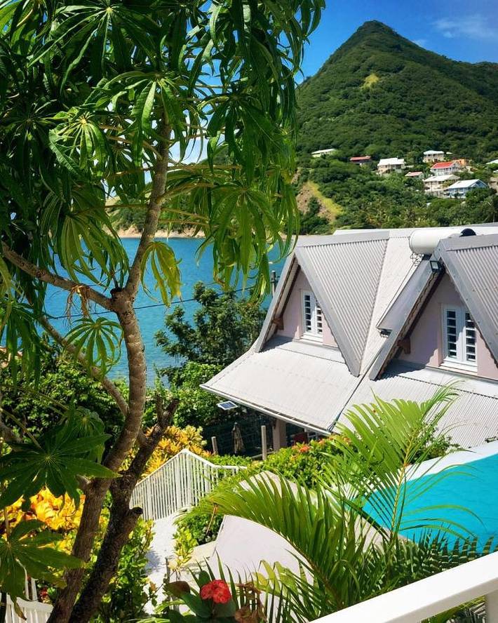 Location de vacances pour 4 personnes, avec piscine ainsi que jardin et vue, adapté aux familles à Les Anses-d'Arlet - 4