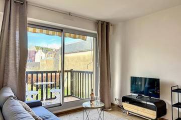 Gîte pour 4 personnes, avec balcon, animaux acceptés dans Hippodrome de Deauville La Touques