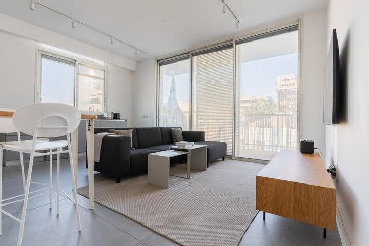 Apartamento para 4 personas, con balcón, Se admiten mascotas en Tel Aviv