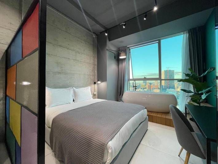 Appart’hôtel pour 3 personnes, avec sauna et jacuzzi
