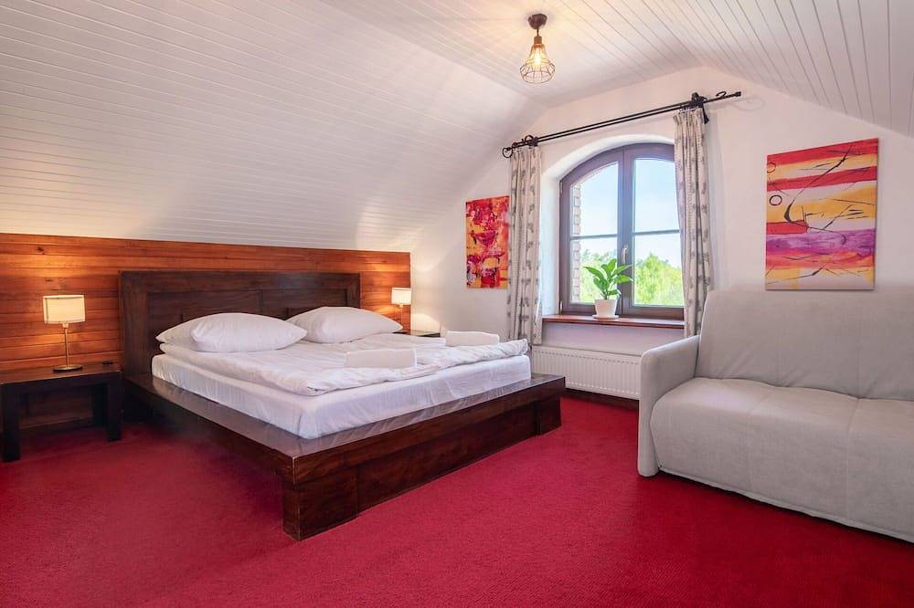 Alleinstehendes Ferienhaus mit  W-Lan, Whirlpool, Tv, Terrasse, Haustiere erlaubt, Panoramablick in Grunwald, Seenplatte von Ilawa