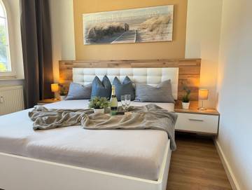 Ferienwohnung für 4 Personen, mit Whirlpool und Sauna sowie Garten, kinderfreundlich in Biendorf