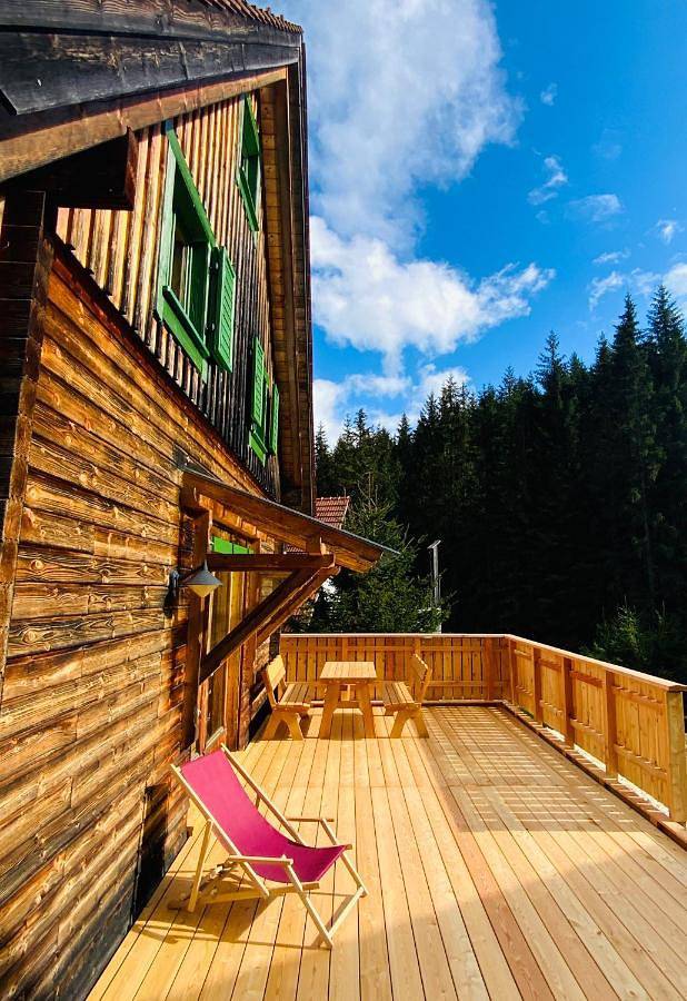 Chalet für 9 Personen, mit Terrasse und Garten sowie Sauna und Ausblick in St. Lambrecht
