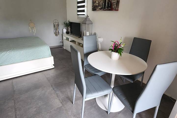 2 chambres avec salle de bains privative et cuisine dans une villa en colocation avec piscine in Boulouris, Saint-Raphaël