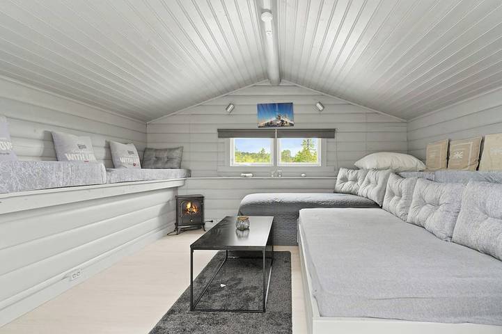 Ruhige Hütte mit Aussicht und Jacuzzi in Blefjell in Flesberg