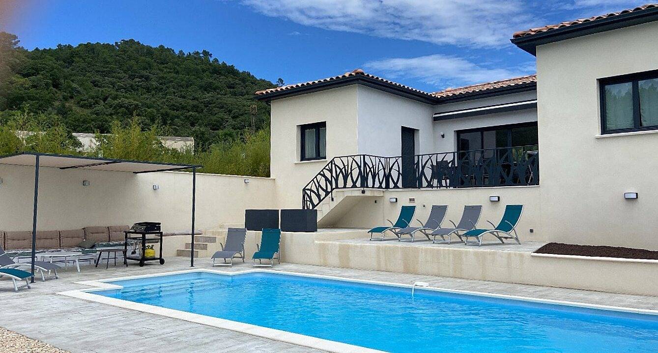 Villa des Oliviers in Les Mages, Parc national des Cévennes