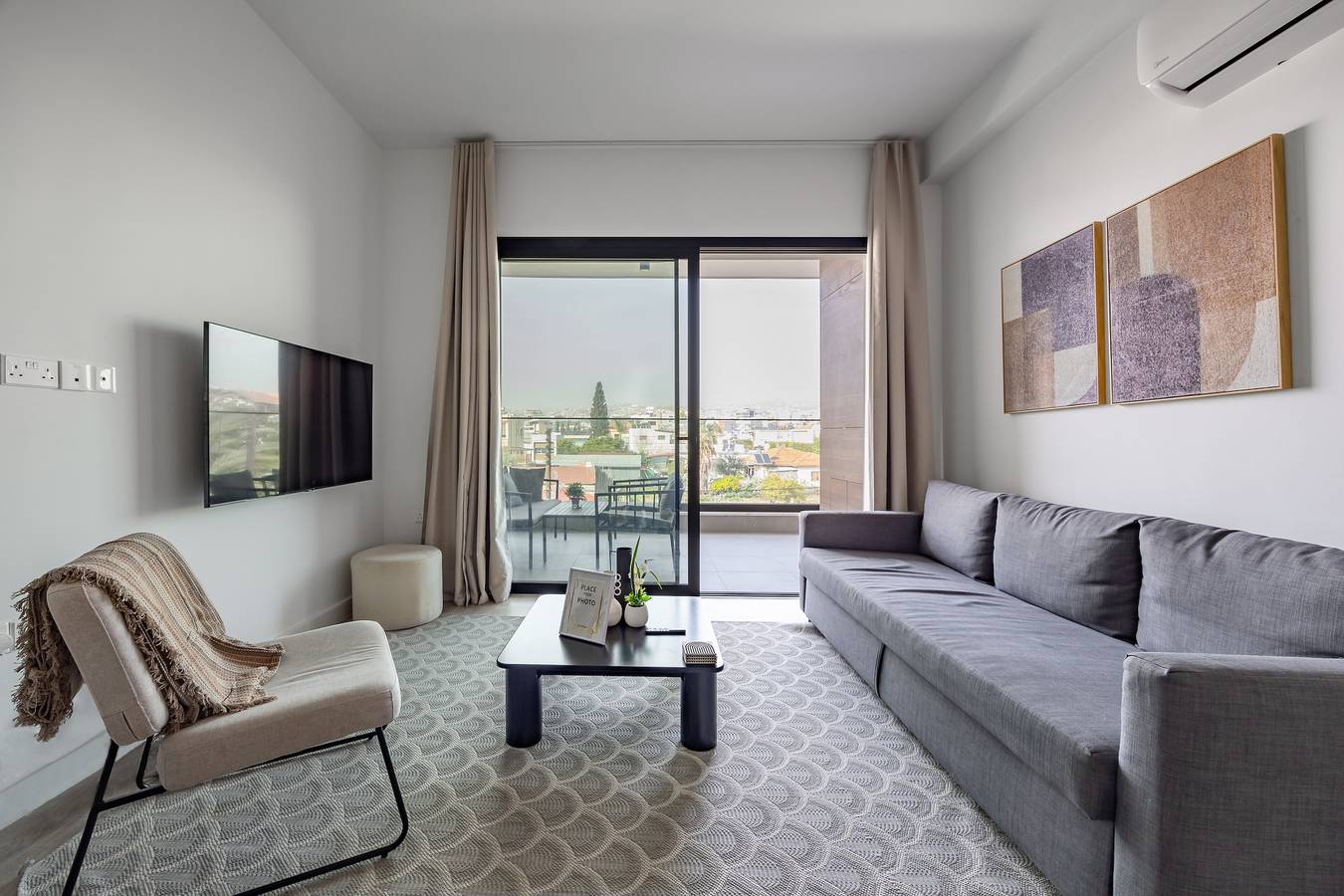 Apartamento entero, 101 Sfiggos - Balcón con vista a la ciudad y piscina comunitaria en la azotea in Limasol, Chipre Sur