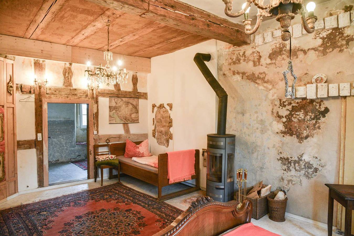 Ganze Wohnung, Schlafen wie im Märchen – Gruppen bis 10 Personen auf Schloss Weitersroda in Hildburghausen, Werratal